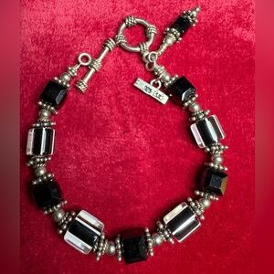 😎🌺Bracelet SILPADA 925 Sterling Silver Lampwork Beads Vintage